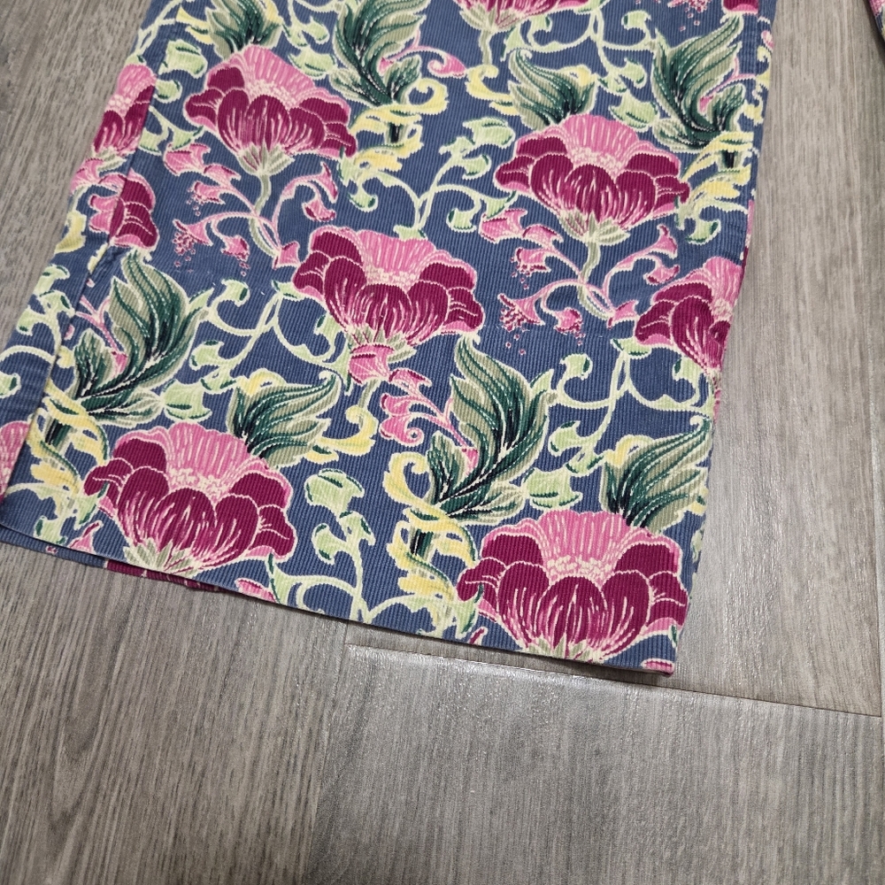 Anthropologie Eloise Floral Wide-Leg Lounge Pants Cotton Modal Boho Relaxed Fit - Picture 4 of 13